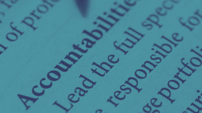 image of the definition of accountability