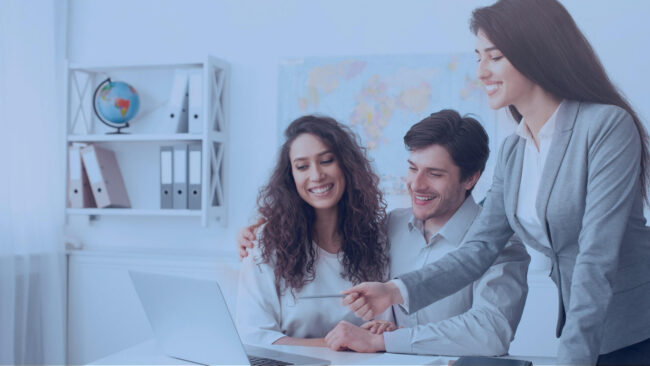 Image with happy clients for Nathan Jamail blog post How to be a Go-giver & Become a Top Sales Rep