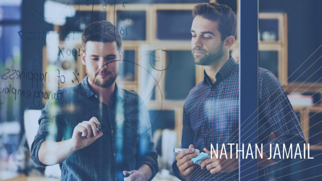 Image with two men problem-solving from Nathan Jamail blog