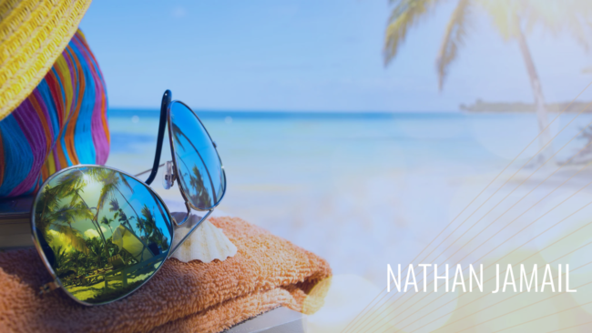 Image of a beach vacation for Nathan Jamail's blog banner