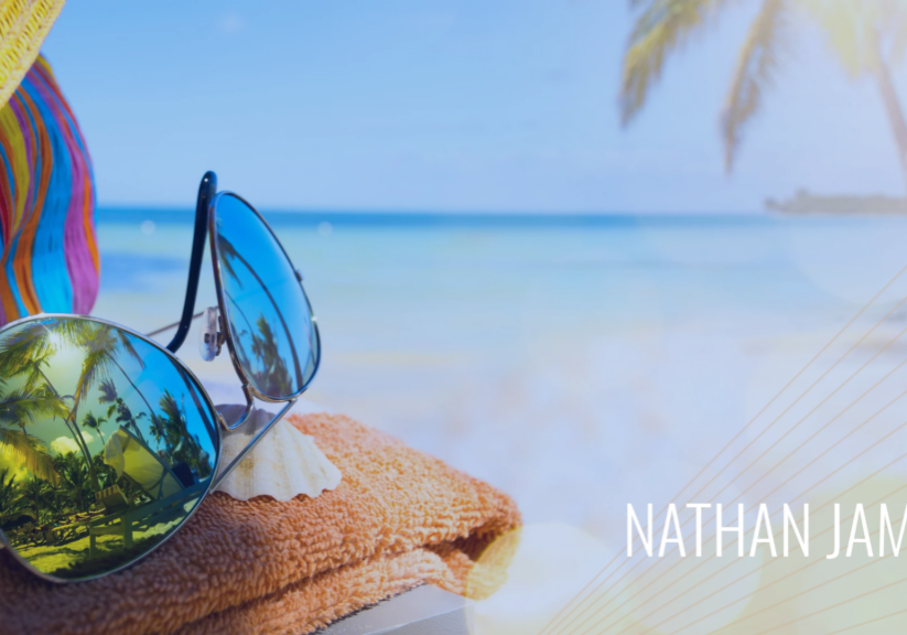 Image of a beach vacation for Nathan Jamail's blog banner