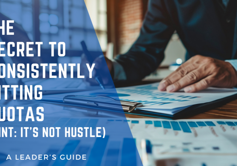 The Secret to Consistently Hitting Quotas (Hint: It’s Not Hustle)