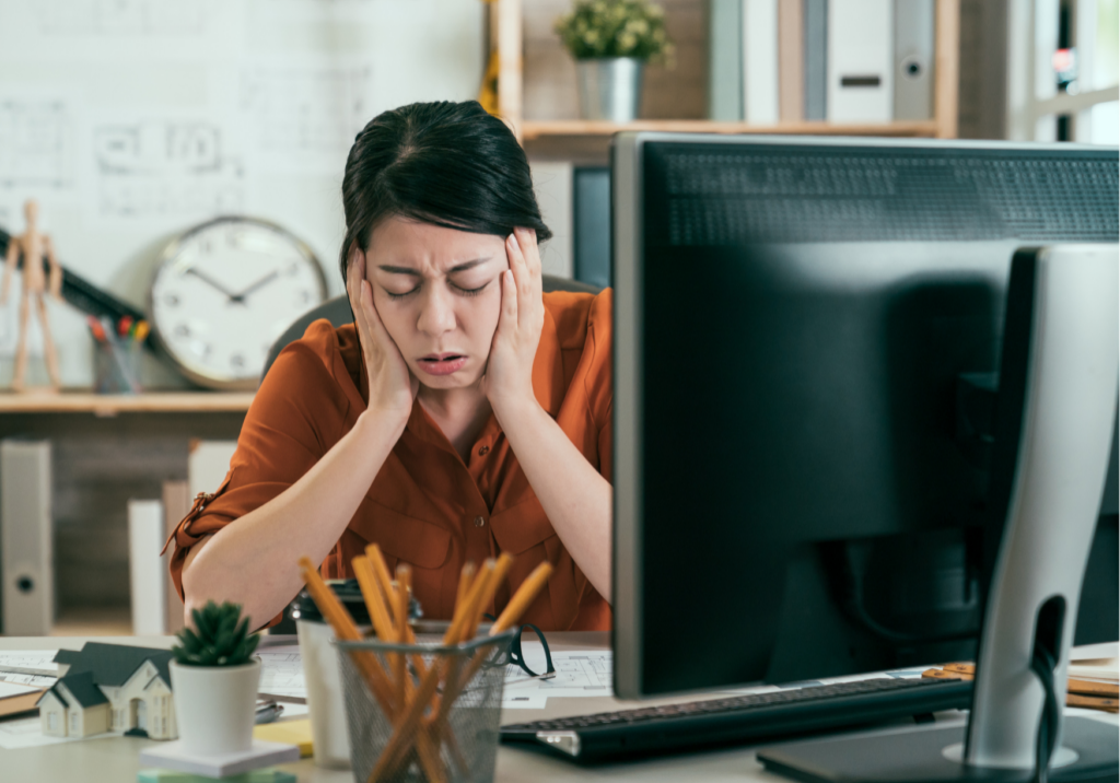frustrated employee