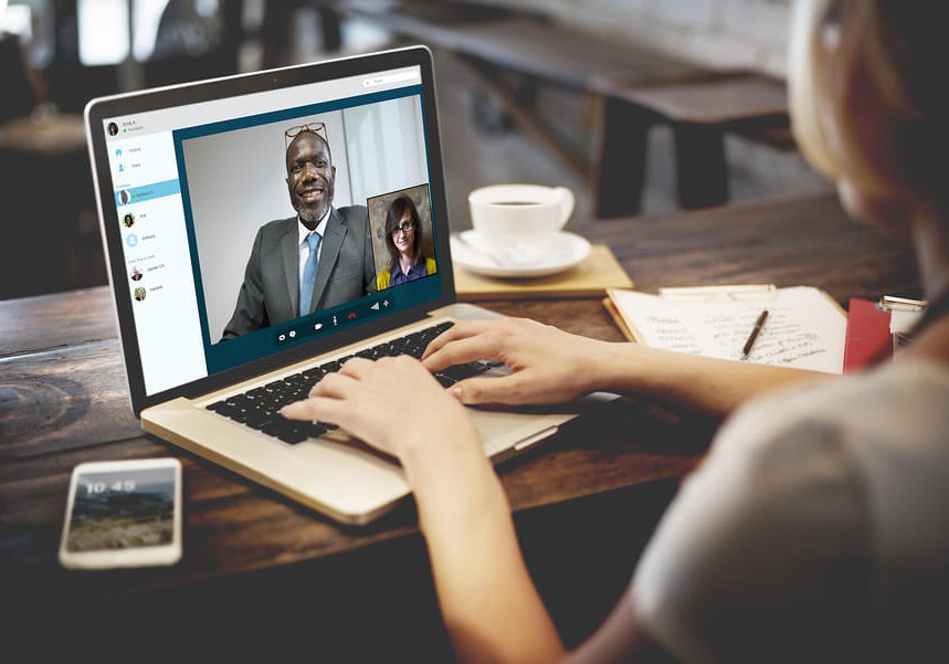 Video Call Conference Chatting Communication Concept